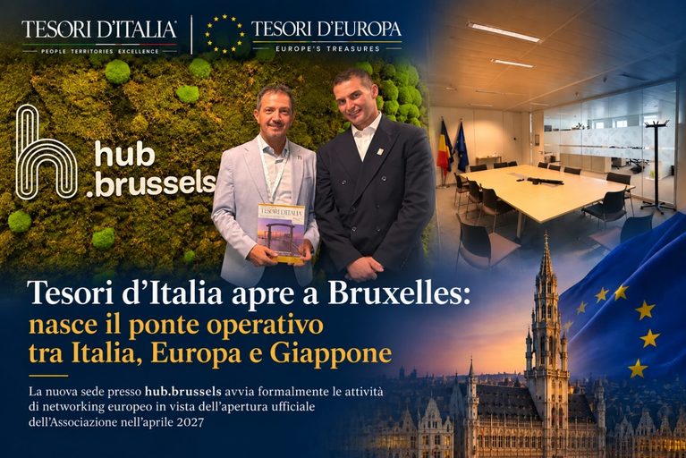 Tesori d’Italia apre a Bruxelles: nasce il ponte operativo tra Italia, Europa e Giappone